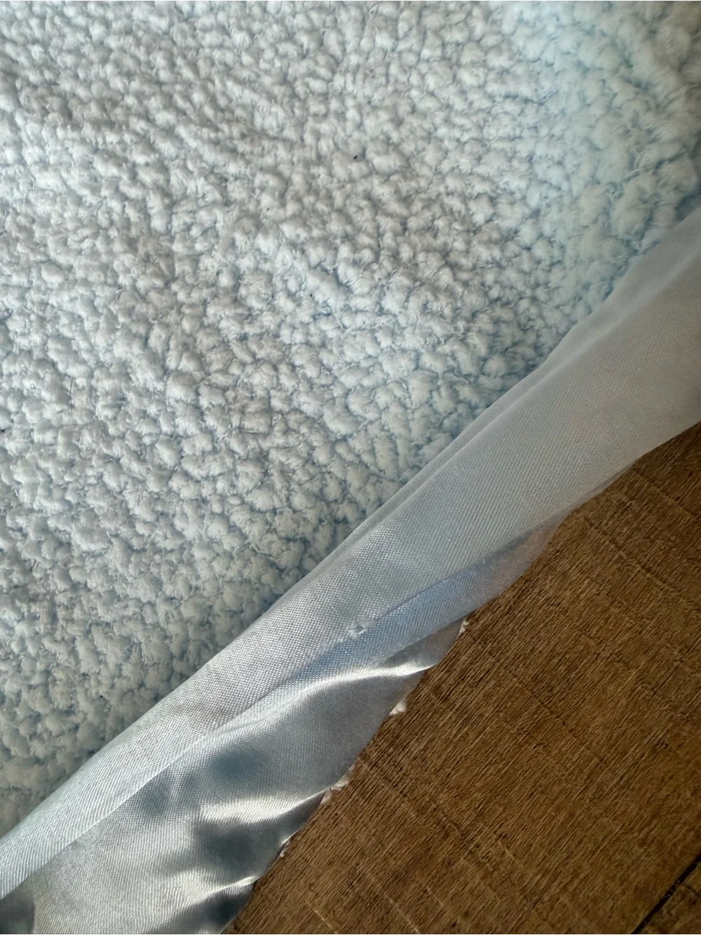Little Giraffe Baby Blanket Blue Luxe Chenille Plush 29 X 35 Cozy Nursery Gift